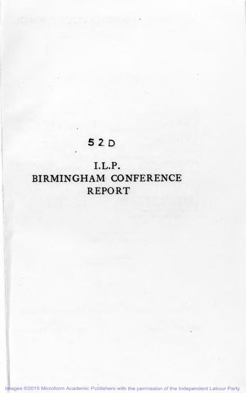 View document: Annual reports of the ILP, 1930-1932.