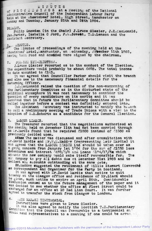 View document: ILP Minute Books, 1904-1909.