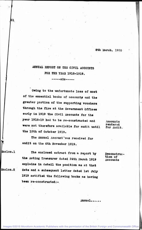View document: Audits 1918-1957.