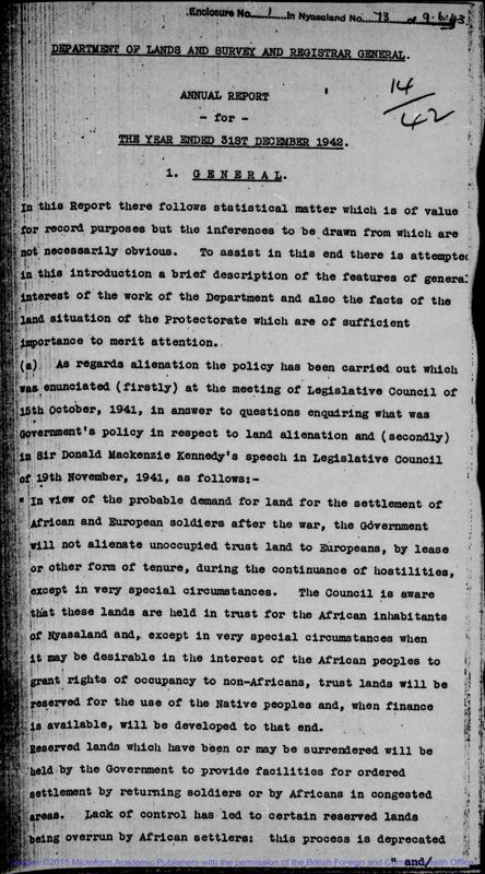 View document: Registrar General 1942-1964.