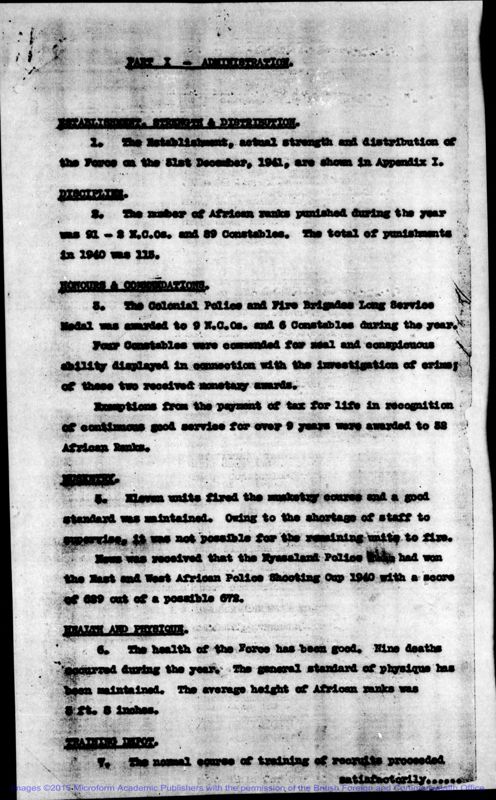 View document: Police 1941-1964.