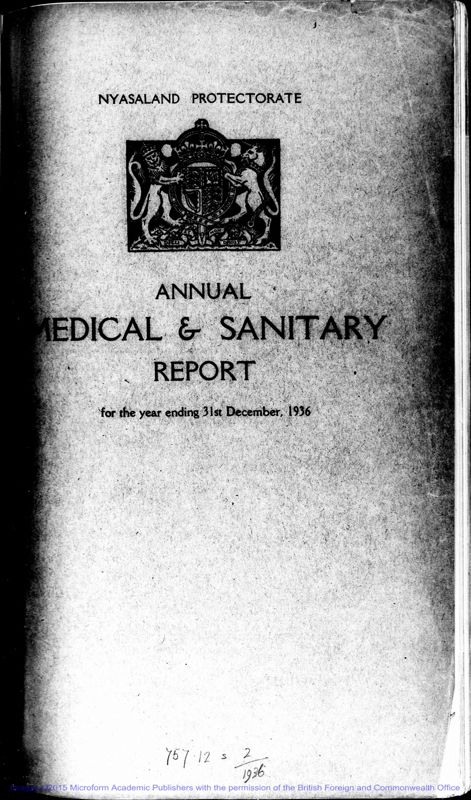 View document: Medical 1936-1950.