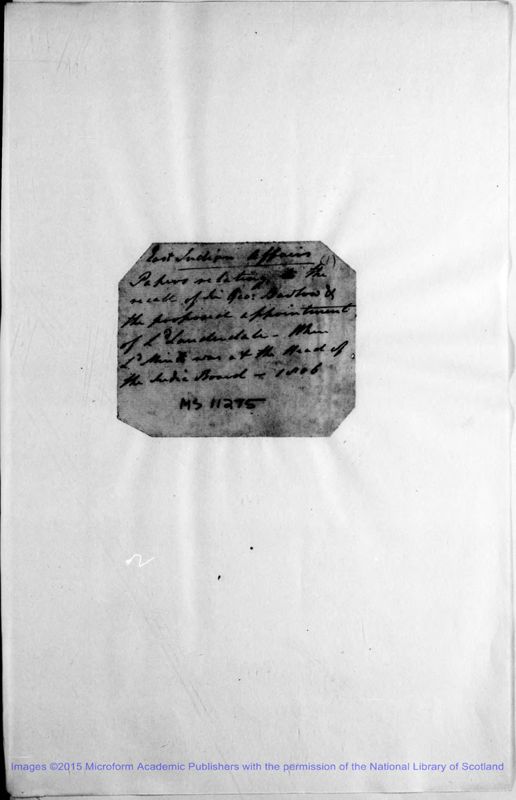 View document: Bound copies of letters and papers, 1806.