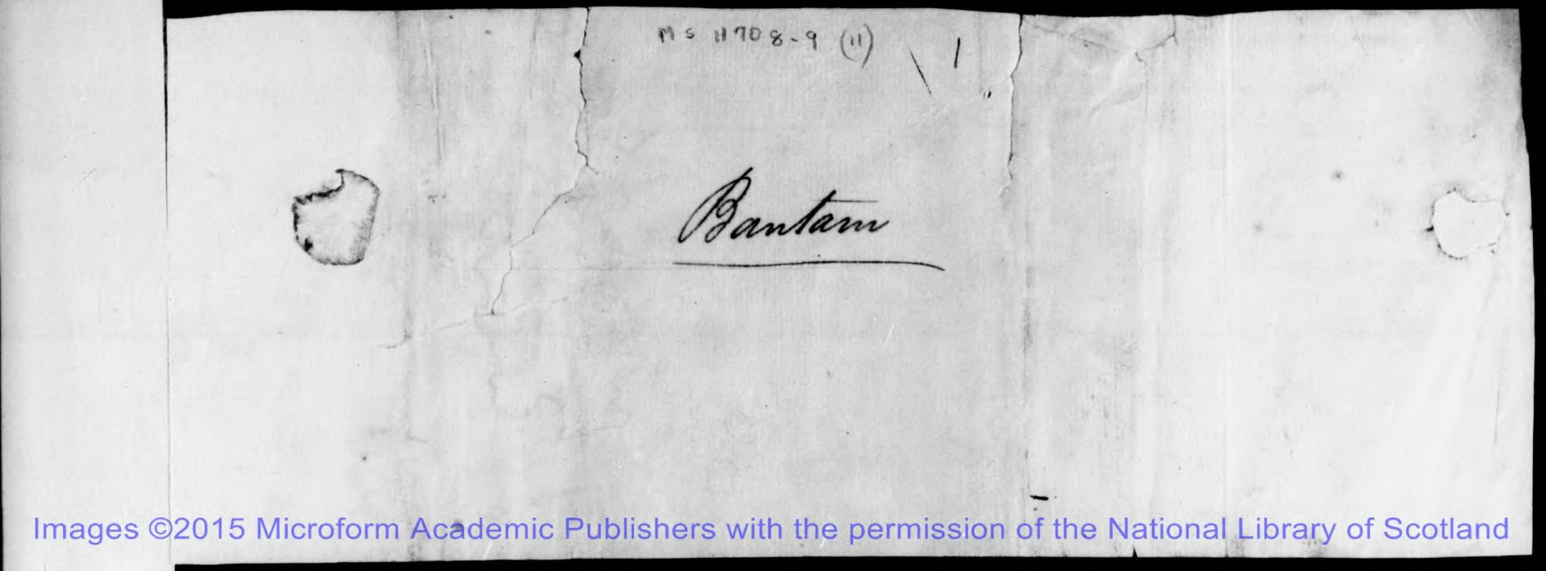 View document: The sultanate of Bantam, 1808-1812.