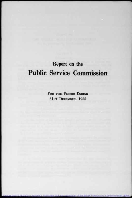 View document: Public Service Commission, 1955-1961.