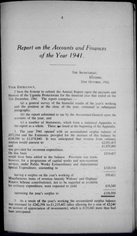 View document: Accounts (Treasury), 1941-1950.