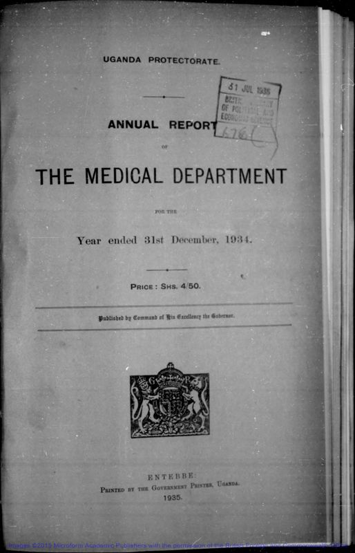 View document: Medical, 1934-1950.