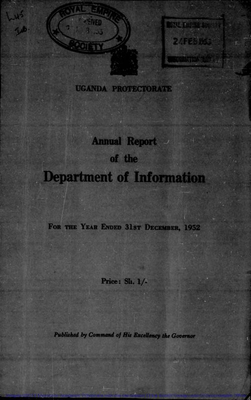 View document: Information and Broadcasting, 1952-1960.