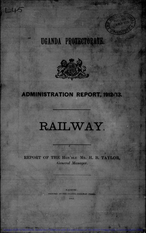 View document: Railway, 1912-1926.