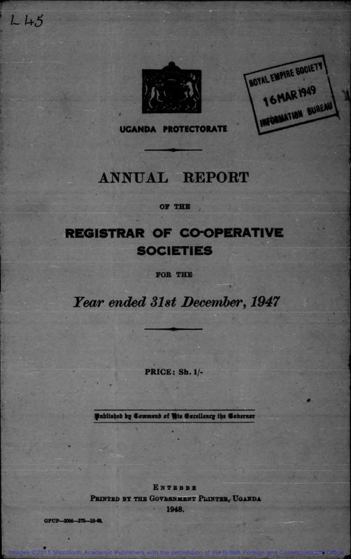 View document: Co-operative Development, 1947-1961.
