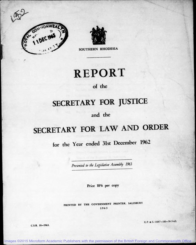 View document: Law and Order, 1962-1972.