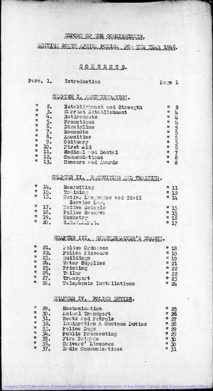 View document: Police, 1946-1960.