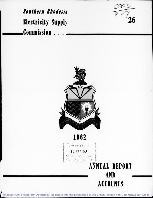 View document: Electricity Supply Commission, 1961-1980.