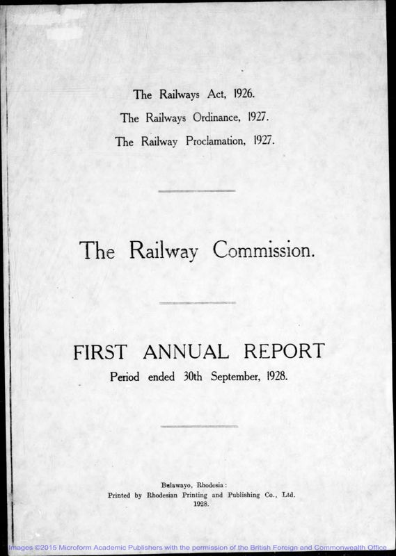 View document: Railway Commission, 1927-1949.