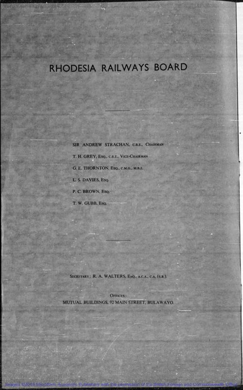 View document: Rhodesia Railways, 1954-1980.