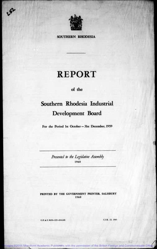 View document: Industrial Development Board, 1959-1962.