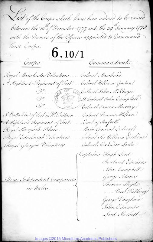 View document: Revolution, 1777 part 2.