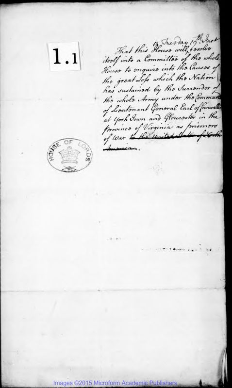 View document: Revolution, 1782 part 1.