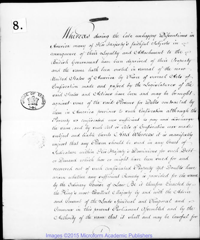 View document: Revolution, 1787-1813.