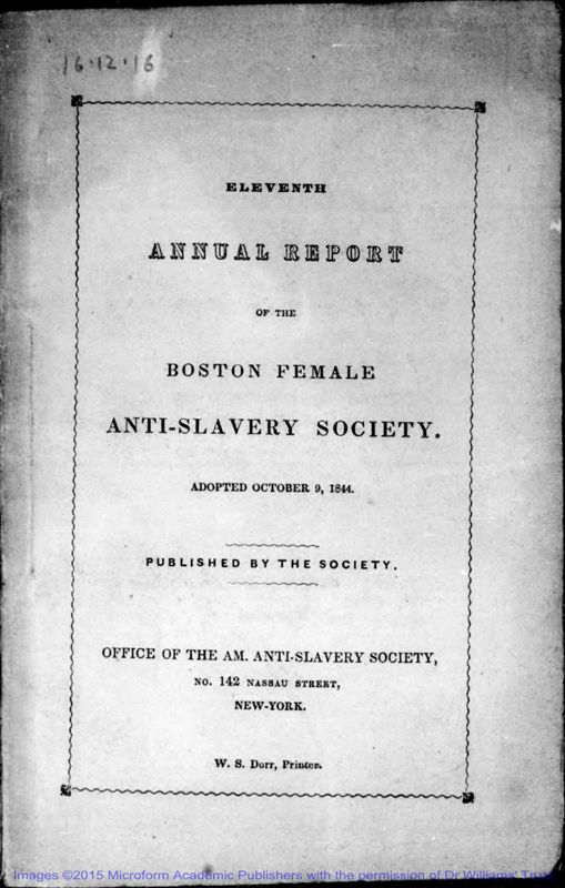 View document: Annual Reports and Anniversary Meetings, 1835-1884.
