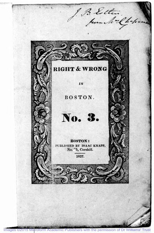 View document: Division in the movement, 1837-1852.