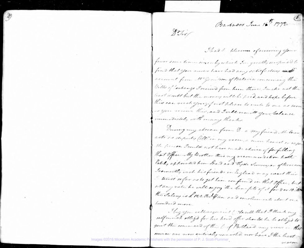 View document: Observations and correspondence, 1772-1831.