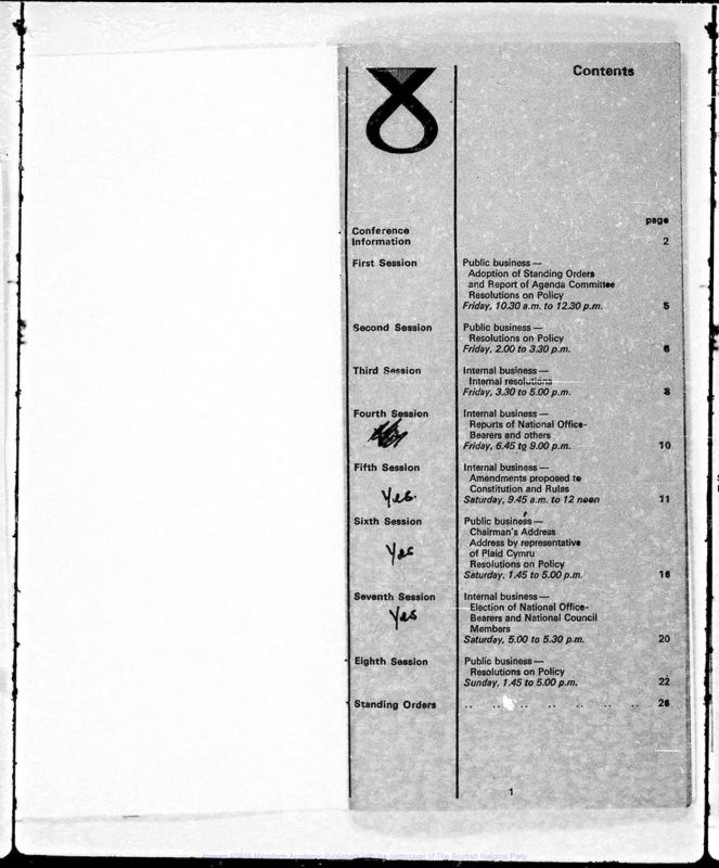 View document: National Conference Agendas and Resolutions, 1967-1973.