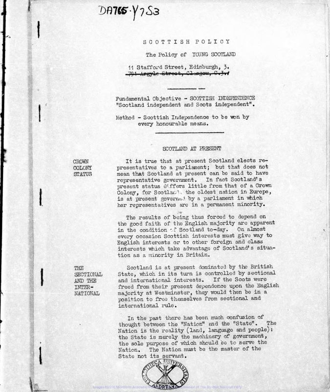 View document: Scottish Youth, 1934-1968.