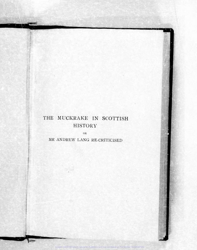 View document: Commentary on coverage of Scotland, 1906-1946.