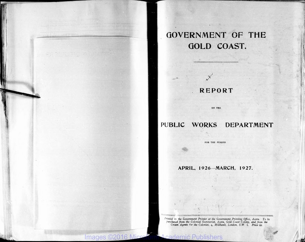 View document: Public Works, 1926-1934.