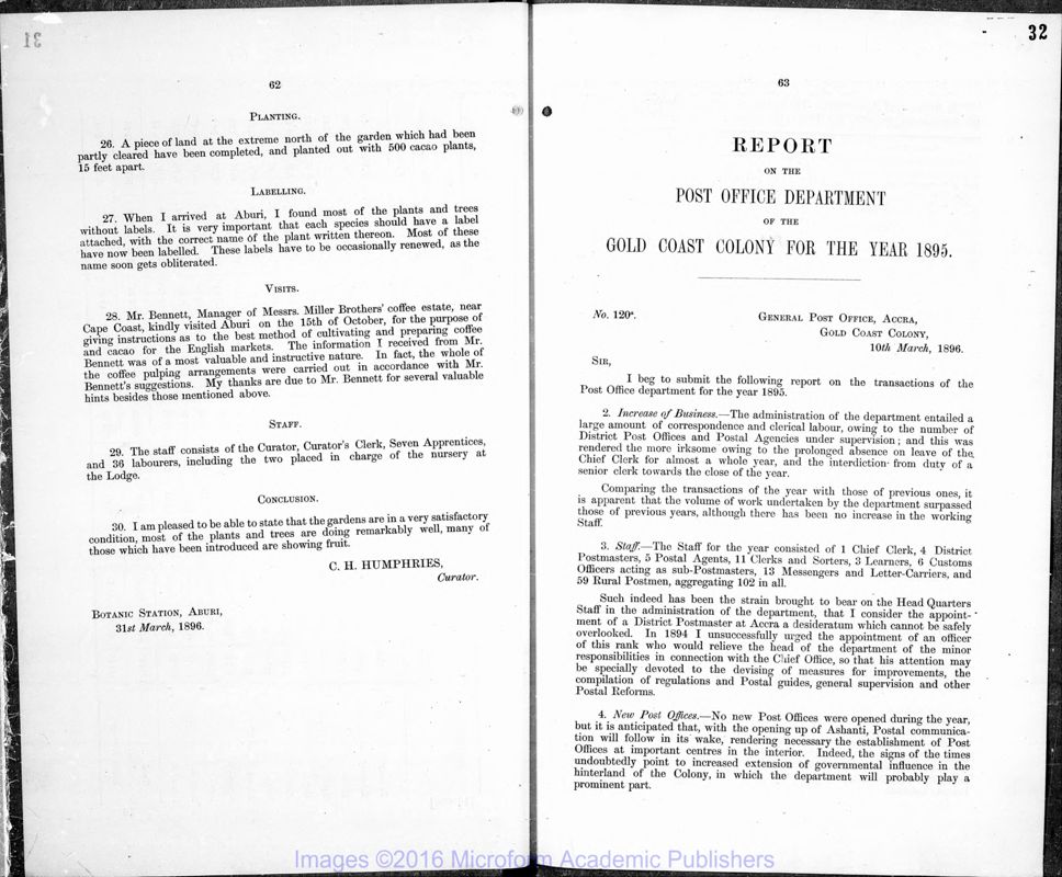 View document: Post and Telegraph, 1895-1929.
