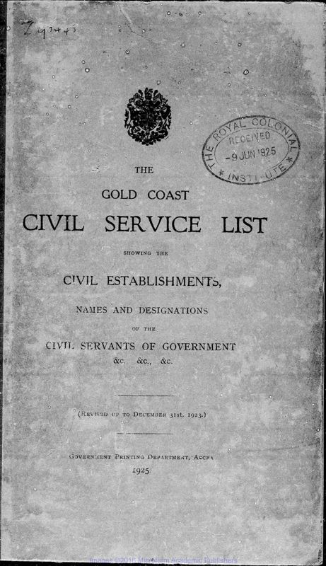 View document: Staff Lists, 1925-1927.