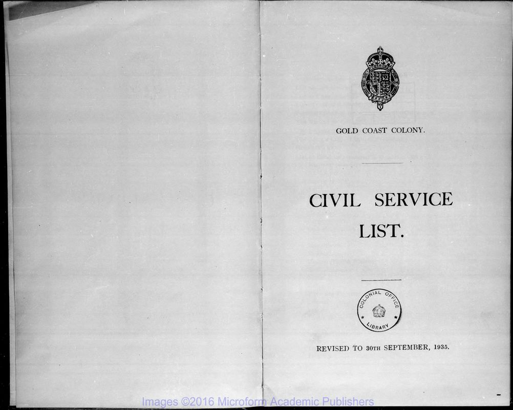 View document: Staff Lists, 1935-1939.