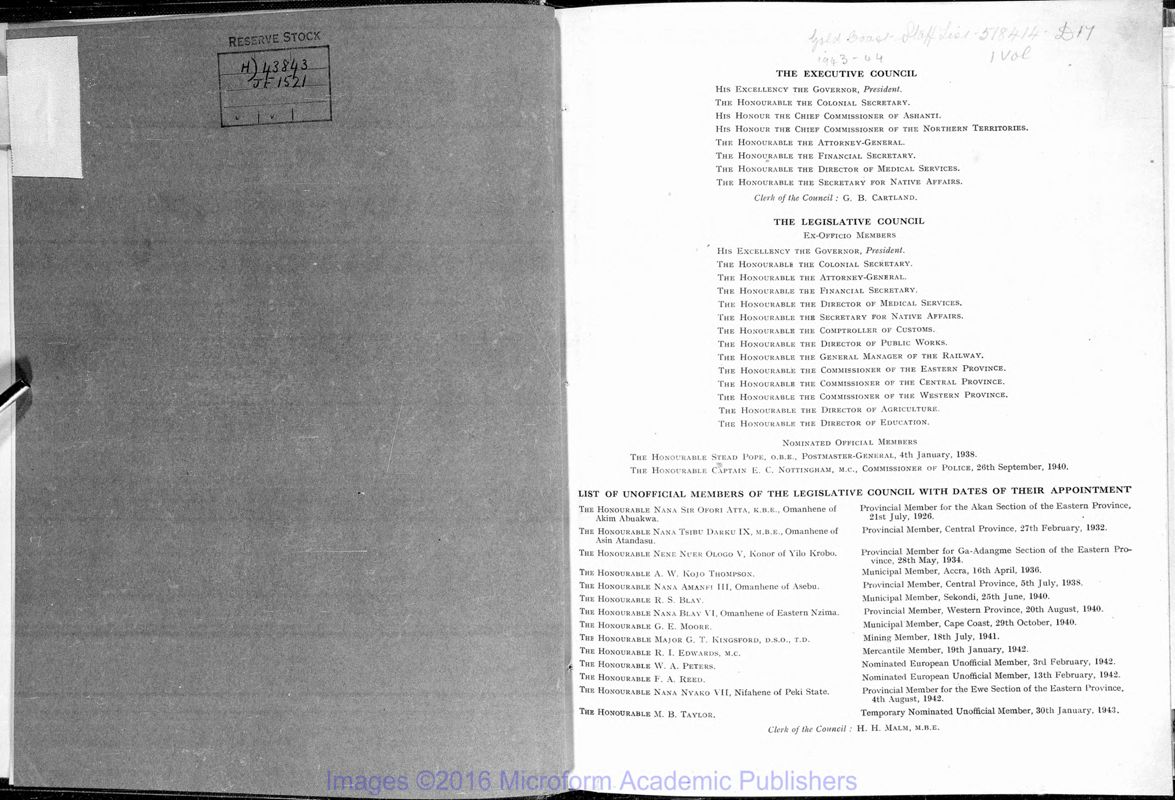 View document: Staff Lists, 1943-1957.