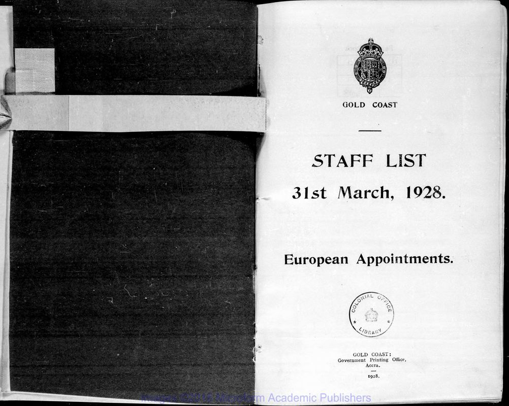 View document: European Staff Lists, 1928-1942.