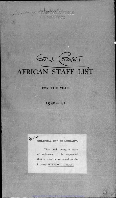 View document: African Staff Lists 1940-1946.