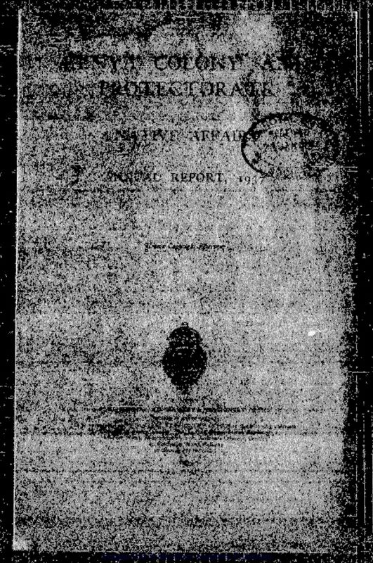 View document: Native Affairs, 1937-1947.