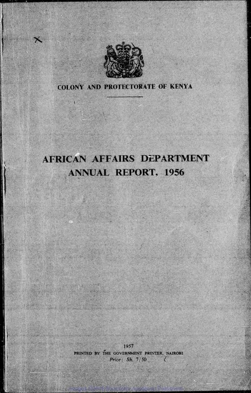 View document: Native Affairs, 1956-1960.