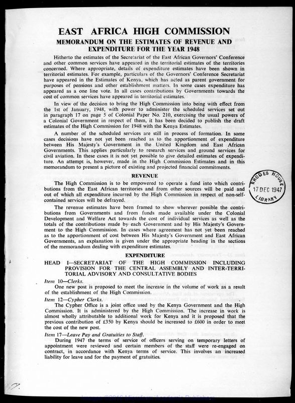 View document: Estimates, 1955-1963.