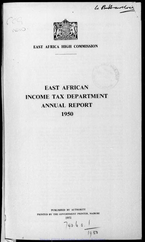 View document: Income Tax, 1950-1963.