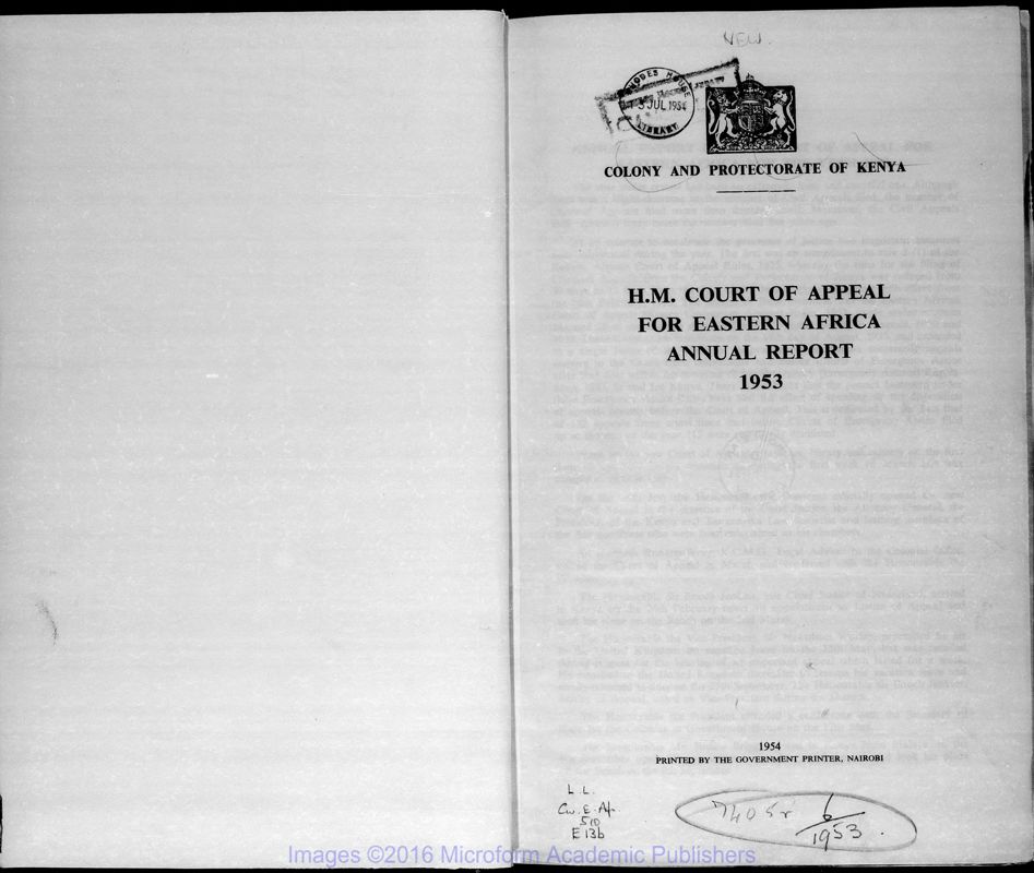 View document: Kenya Court Records, 1918-1963.