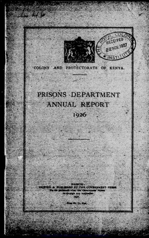 View document: Prisons, 1926-1952.