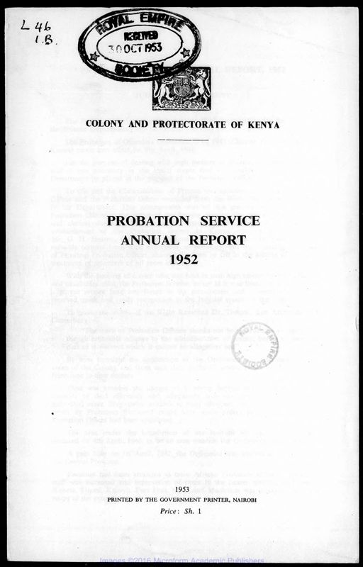 View document: Probation Service, 1952-1963.