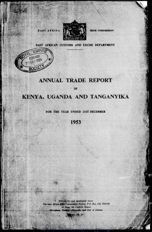 View document: Trade Reports, 1953-1955.