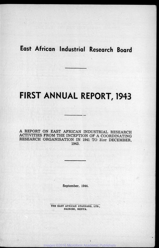 View document: EAHC Industrial Research Board, 1943-1964.