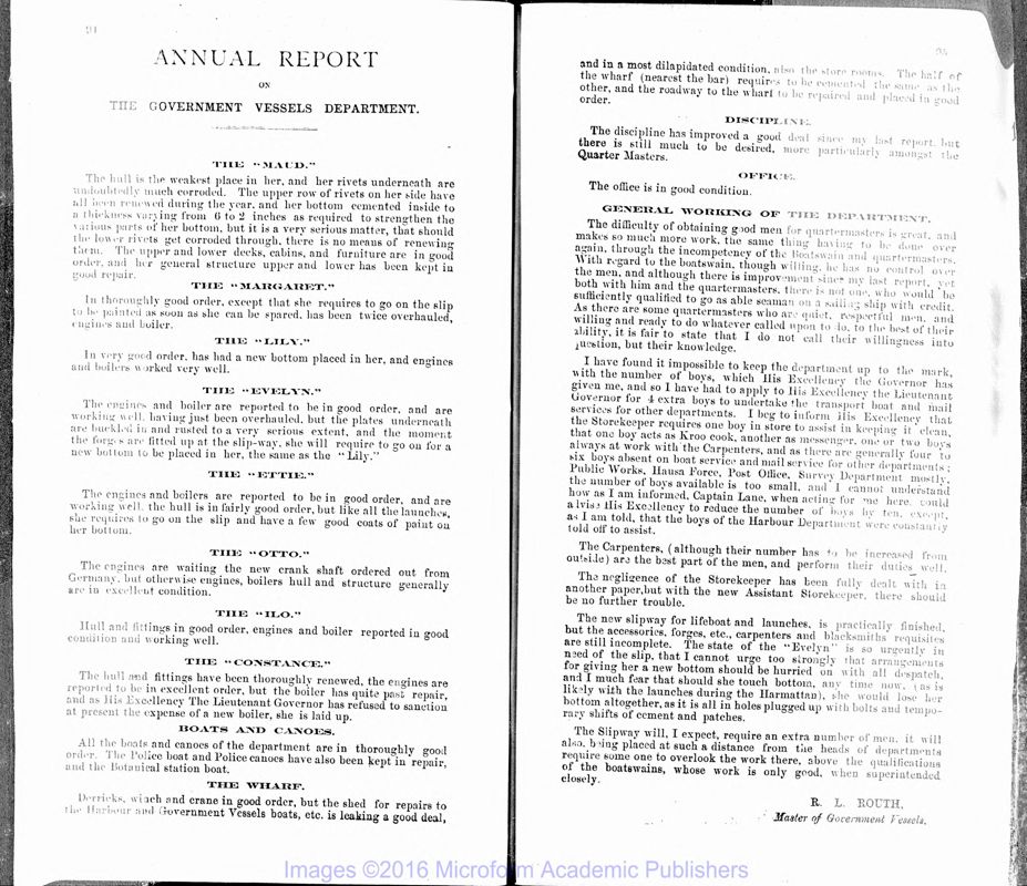 View document: Nigeria and Regions, Marine, 1900-1955.