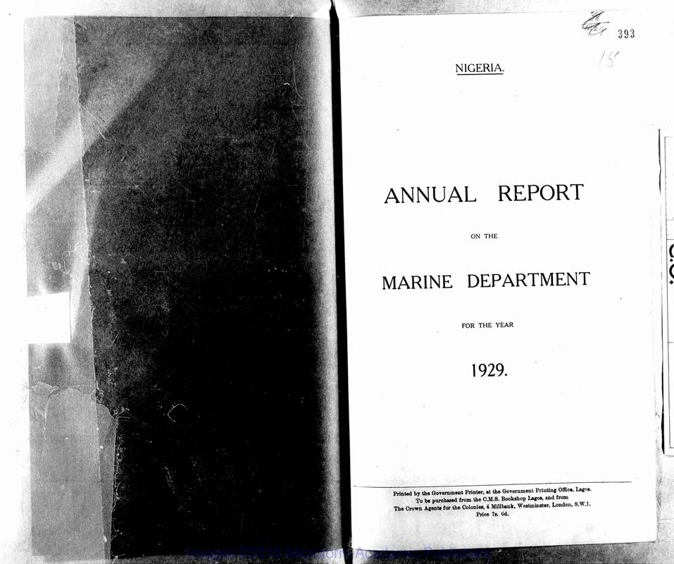 View document: Marine, Nigeria, 1929-1955.