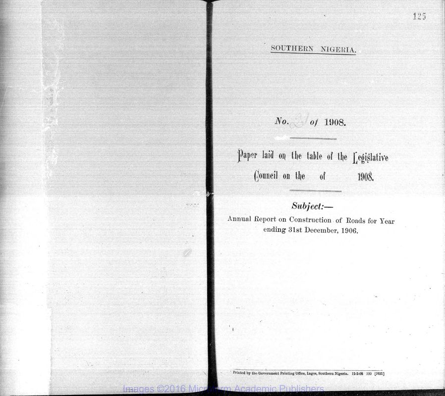 View document: Road Transport, 1906-1959.