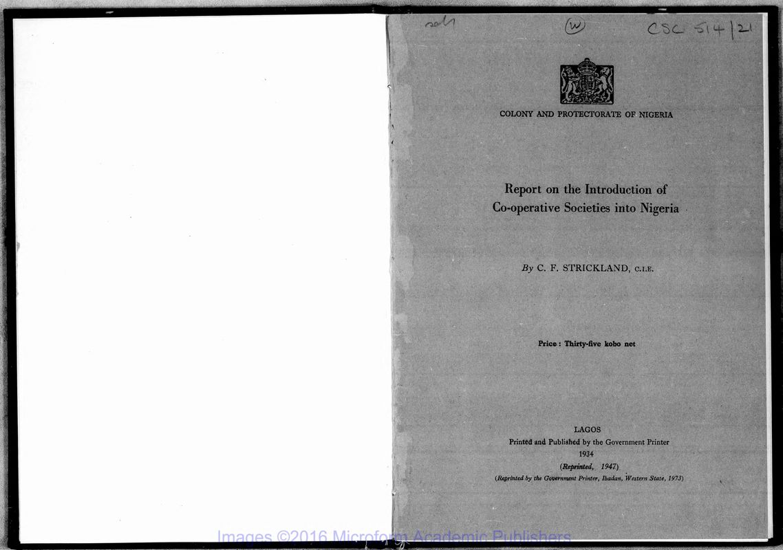 View document: Co-operative Societies, 1934-1957.