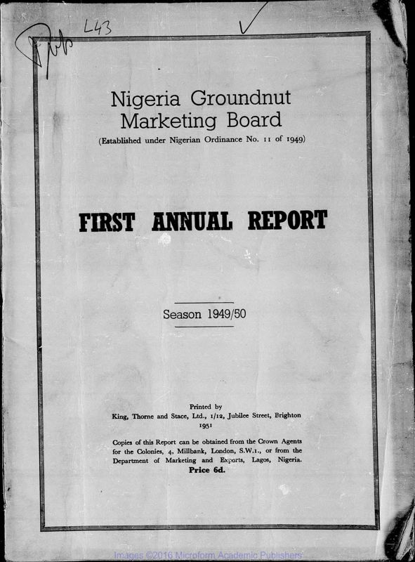 View document: Various Marketing Boards, 1949-1958.